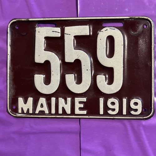 Targa maine 1919 - maine,
