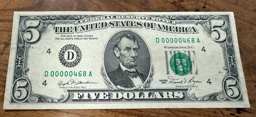 Banconota dollari 1981 - banconota,
