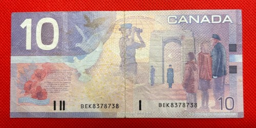 Bank canada 2001 10 - bank, $10