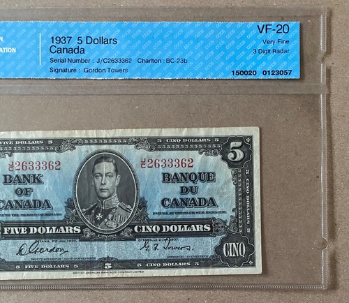 1937 bank canada 5 - bank, of