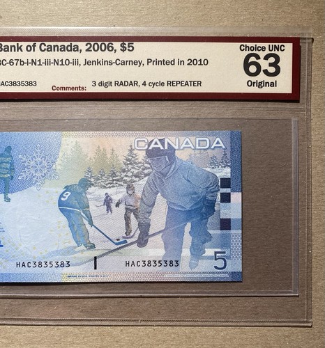 2006 bank canada 5 - of, $5